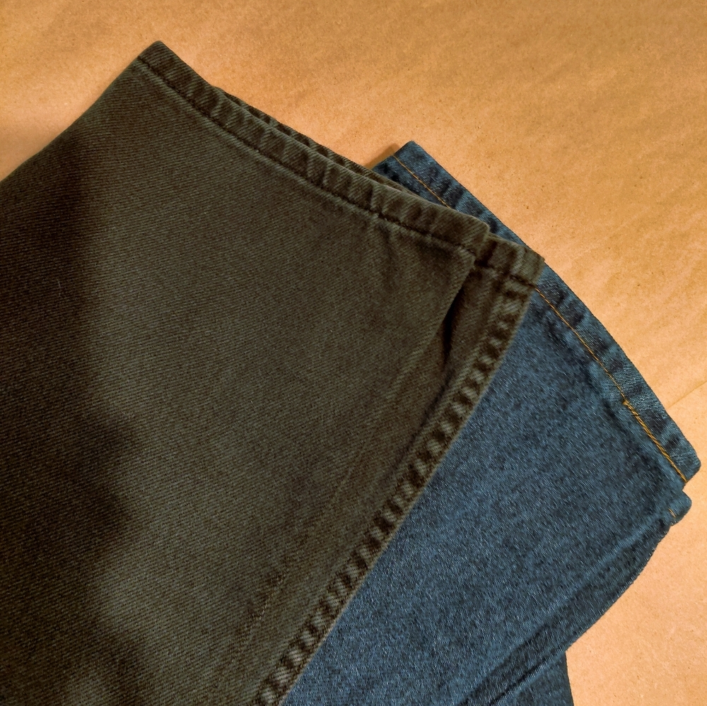 2 Jeans Mens Set Of George Black Jeans & Rustler Jeans Both 34x29 Never Worn - Picture 4 of 5